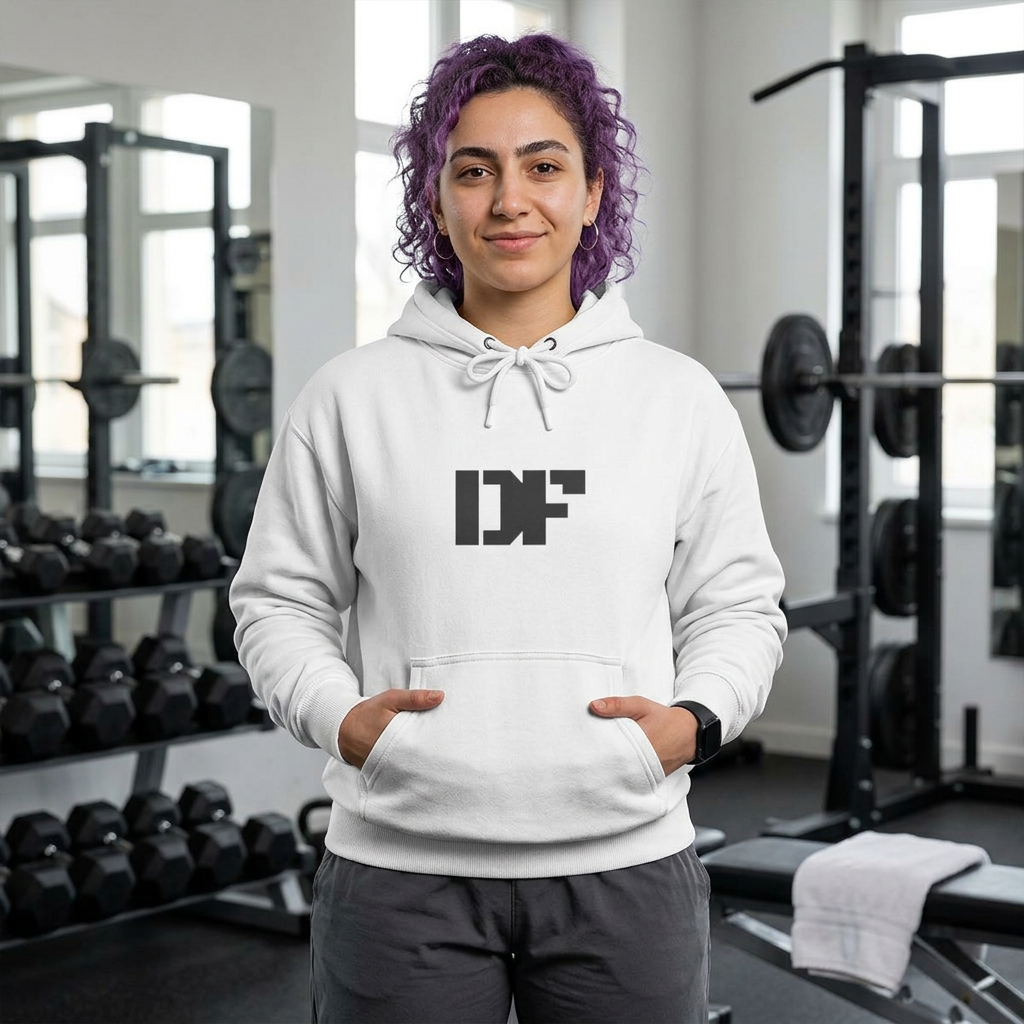 DF Core Hoodie – White Edition